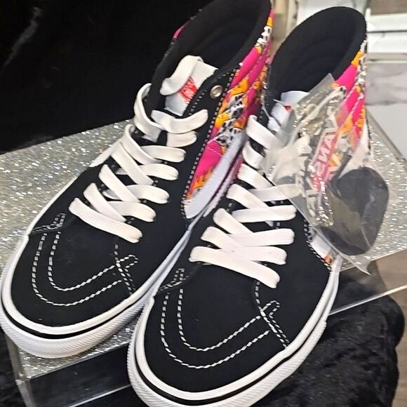 Vans Skate Sk8 Hi Shoes- Fuschia Fedora - Picture 6 of 8